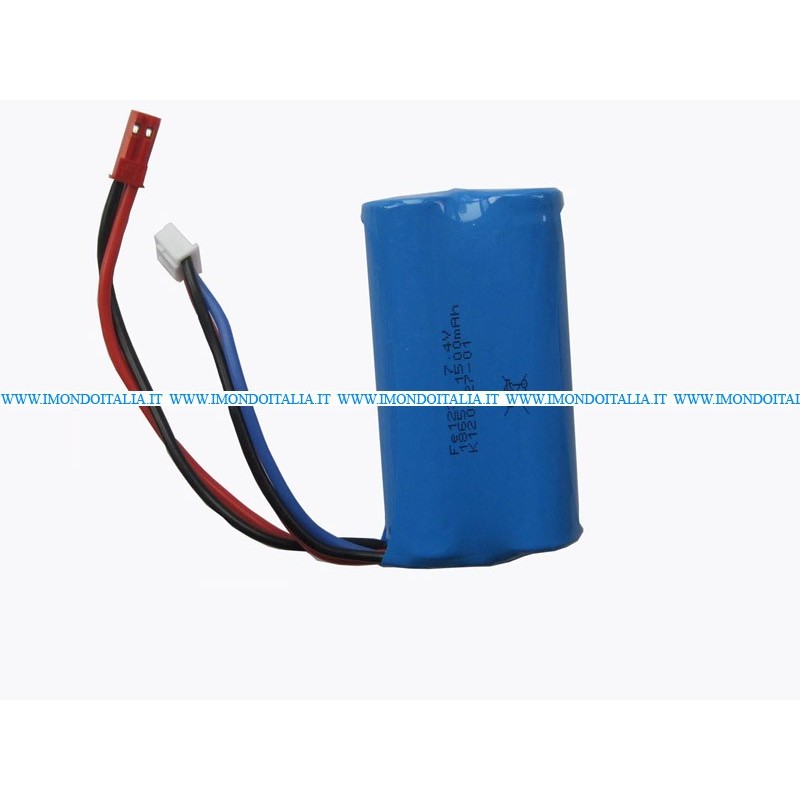 Double Horse 9053-26 UPGRADE 7.4 Li-Poly Battery 1500 mAh" Batteria Li-po 7.4v 1500 mAh " di ricambio