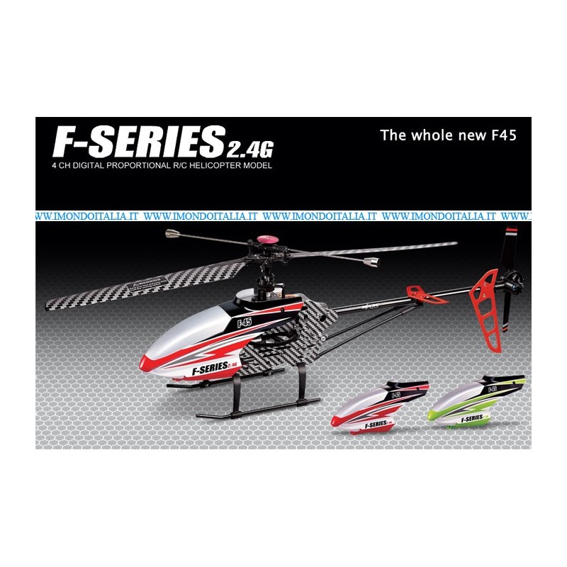 SPEDIZIONE GRATIS - Elicottero F45 - 4 Canali, 2,4 Ghz Monorotore con Giroscopio SPEDIZIONE GRATIS - Elicottero F45 - 4 Canali, 2,4 Ghz Monorotore con Giroscopio