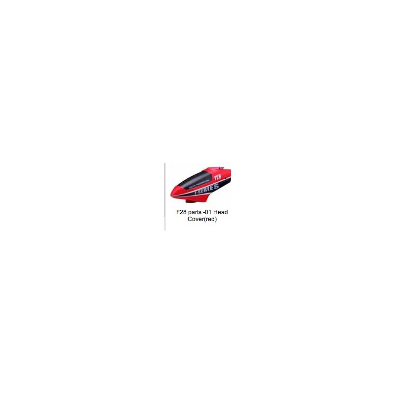 MJX F28 parts Canopy   Head Cover  (red)