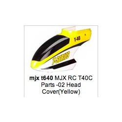 MJX T40C-02 Head Cover nose canopy (Yellow)