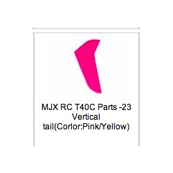 MJX T40C-032 036 tail fins sheets plates (Pink)