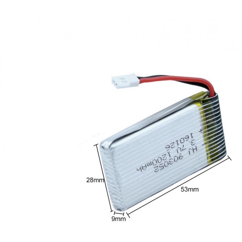 Batteria Lipo 1S 3.7V 1200 mAh X5SC