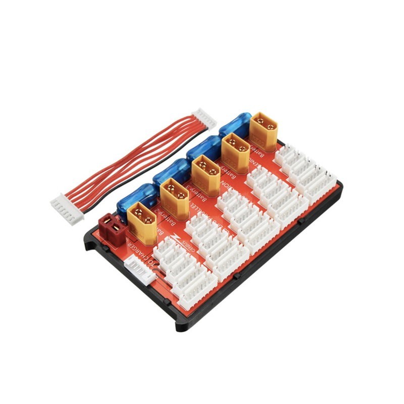 Caricatore 5 batterie 2-6S Lipo  XT60  Parallel charging board 