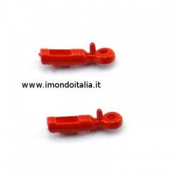 Supporti Rinforzi Tubo di Coda per Syma S107 Rosso